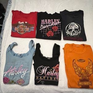 Small Harley Davidson Vintage tees and tanks